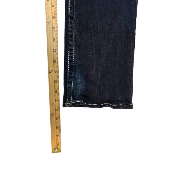 Big Star Bootcut Jeans Size 27 Low Rise Bootcut Jeans Dark Wash - Picture 9 of 12